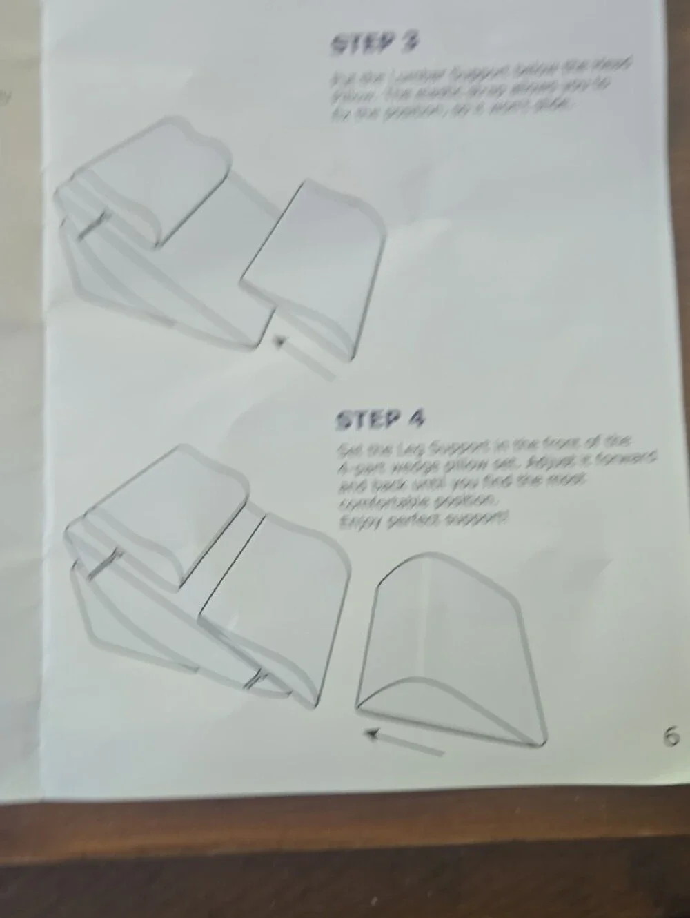 Lenora Adjustable Orthopedic Bed Wedge Pillow Set - White And Light Blue.